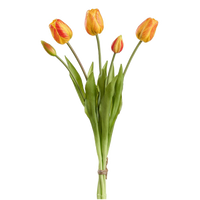 Tulip Bud Bouquet, Orange/Red